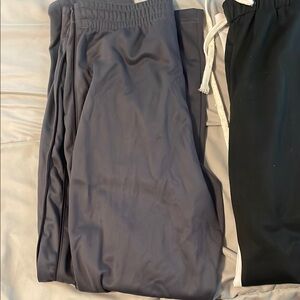 Gray and Black Jogger Pants